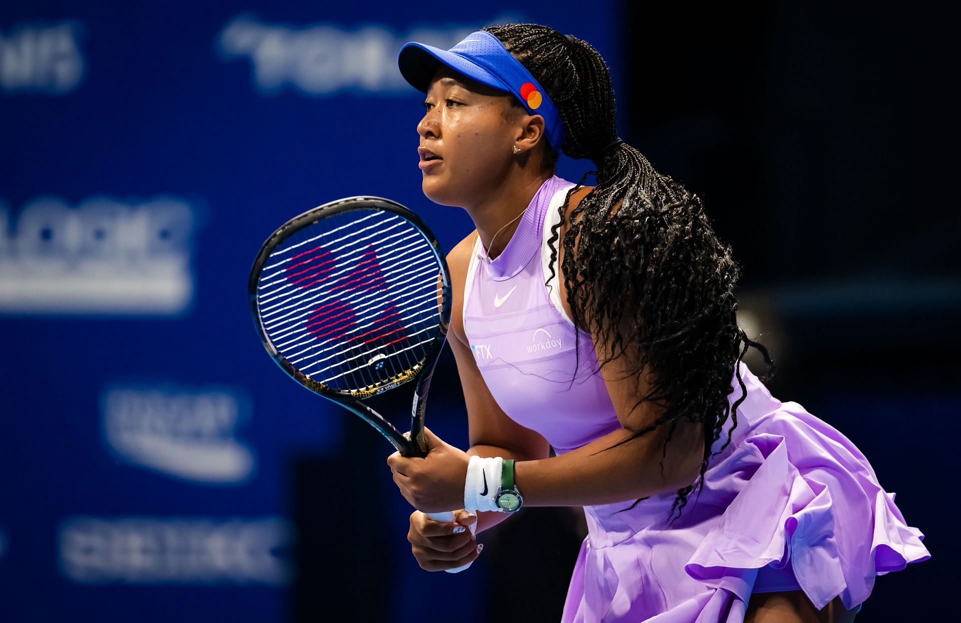 Naomi Osaka in action at the 2022 Pan Pacific Open (Picture: Getty)